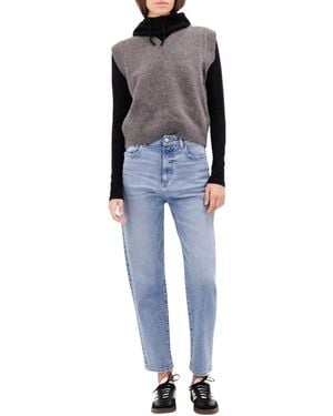 ICON DENIM Cropped Jeans - Blue
