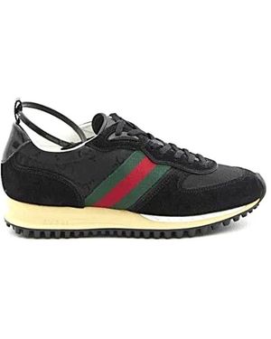 Gucci Schoenen ,Zwart ,Suède Suede M - Blauw