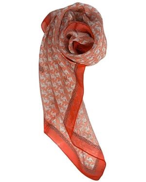 Borbonese Silky Scarves - Rojo