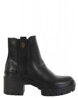 U.S. POLO ASSN. Haley Plateau Stiefeletten - Schwarz