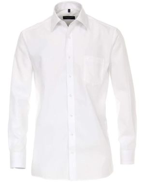 CASA MODA Comfort Fit Hemd Kent Stil - Weiß