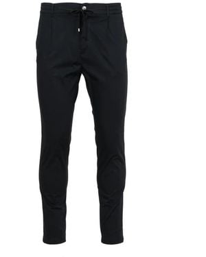Cruna Schwarze Baumwollmischung Tapered Hose