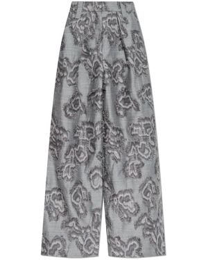 Ganni Wide Pants - Gray