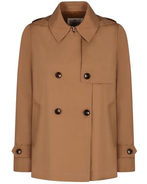 Herno Double-Breasted Coats - Brown