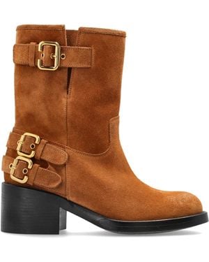 Chloé Heeled Boots - Brown
