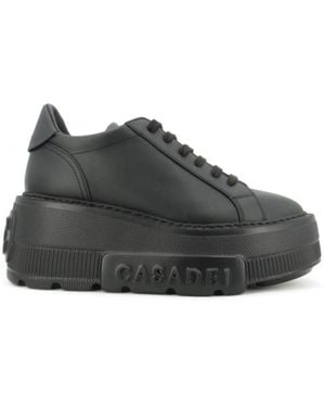Casadei Nexus Leder Sneakers - Schwarz