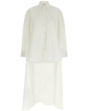 Balenciaga Shirt Dresses - White