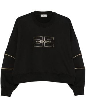 Elisabetta Franchi Sweatshirts - Negro