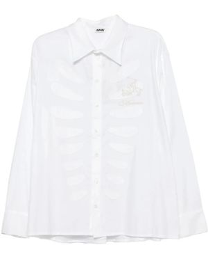 AVAVAV Overhemden ,Wit ,Sam Cut-Out Shirt Polo