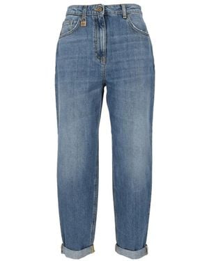 Elisabetta Franchi Loose Fit Jeans - Blue