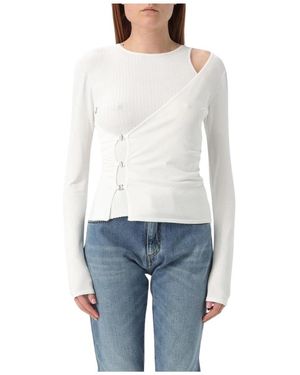 Pinko Long Sleeve Tops - Bianco