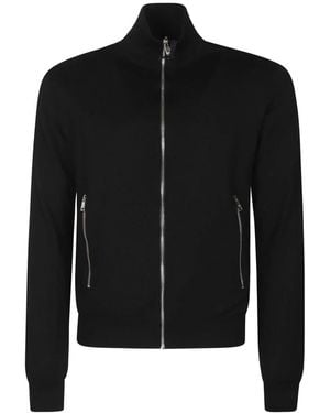 Prada Truien & Vesten ,Zwart ,Wol Cardigan Met Rits