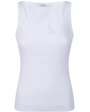 Max Mara Sleeveless Tops - Blanco