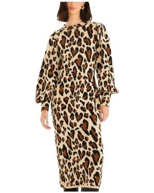 FARM Rio Midi Dresses - Metallizzato