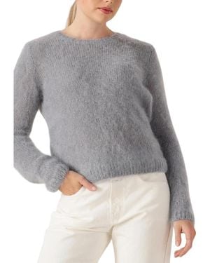 Des Petits Hauts Chouky Ronde Hals Gebreide Trui - Grijs