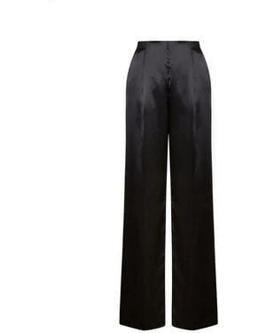 Alberta Ferretti Wide Trousers - Black