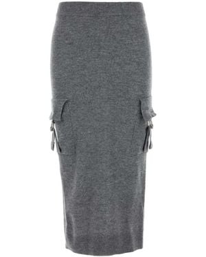 Blumarine Midi Skirts - Grey
