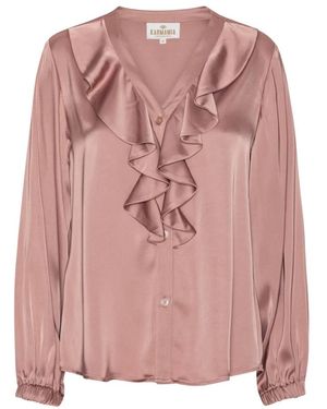 Karmamia Vintage Rose Ruffle Blouse - Pink