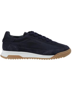 Kiton Schoenen ,Blauw ,Leer Sneakers