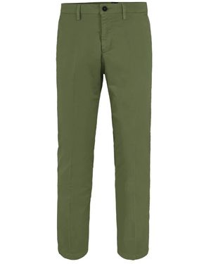Bomboogie Slim Fit Chino Broek Van Stretchkatoen - Groen