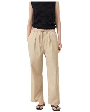 Closed Straight Pants - Natural