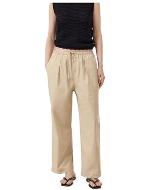 Closed Straight Trousers - Natural