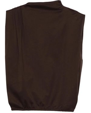Soeur Sleeveless Tops - Marrone