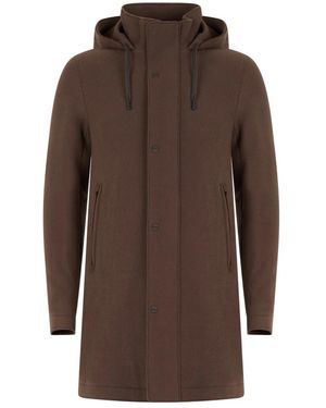 Herno Single-Breasted Coats - Brown
