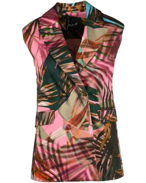 Giulia N Couture Jassen ,Veelkleurig ,Katoen Giulia N Vest - Rood