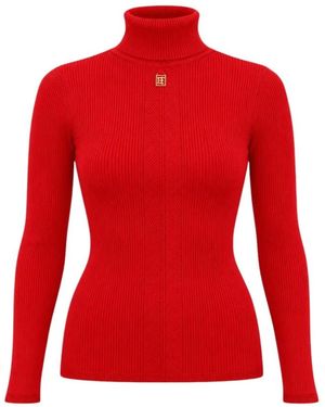 Elisabetta Franchi Turtlenecks - Rouge