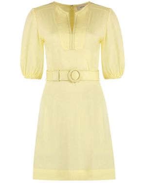 Yves Salomon Short Dresses - Yellow