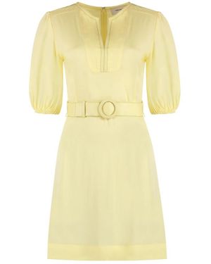 Yves Salomon Short Dresses - Yellow