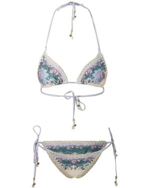 Zimmermann Indra Crochet Bikini - Wit