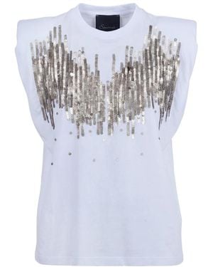 Souvenir Clubbing Sleeveless Tops - Blue