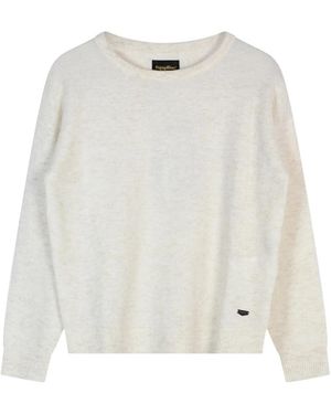 Refrigiwear Zachte Wol Cashmere Pullover Sweater - Wit