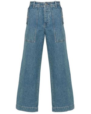 Maison Kitsuné Wide Jeans - Blue