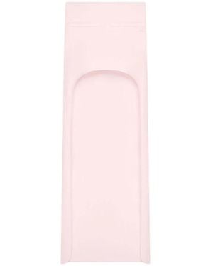 Courreges Rokken ,Roze ,Polyester Circle Edged Long Knit Skirt