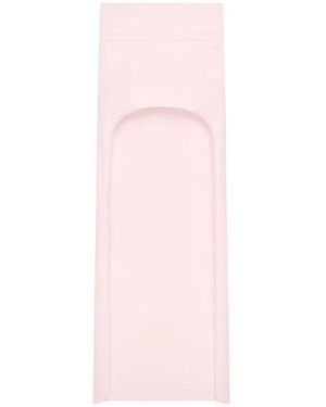 Courreges Rokken ,Roze ,Polyester Circle Edged Long Knit Skirt