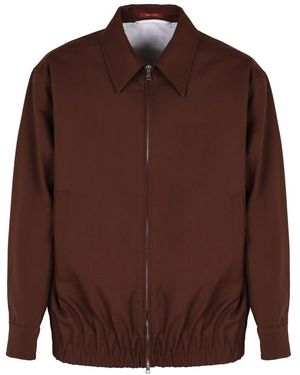 Gucci Klassische Wollbomberjacke - Braun
