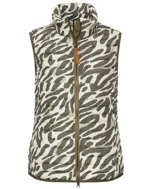 Camel Active Weste Mit Tiermuster - Grau