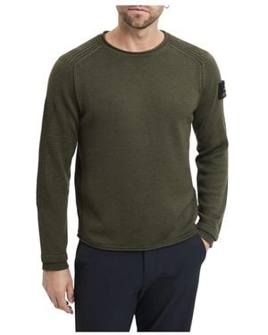 Premiata Pullover Aus Wolle Mit Rundhalsausschnitt - Grün