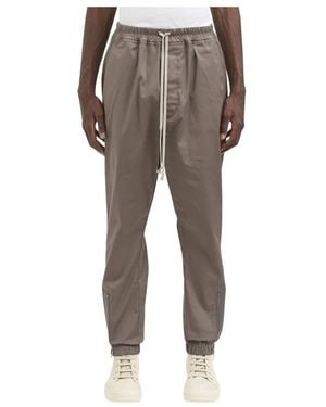 Rick Owens Broeken ,Grijs ,Katoen Pantaloni Tecuatl Track