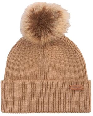 Barbour Dover Beanie Hailes Schal Geschenkset - Braun