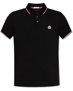 Moncler Polo Shirts - Black