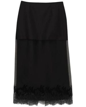 Carven Midi Skirts - Negro
