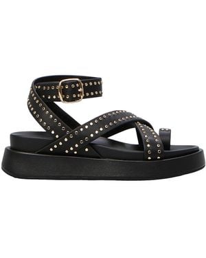 Ovyè Flat Sandalen - Schwarz