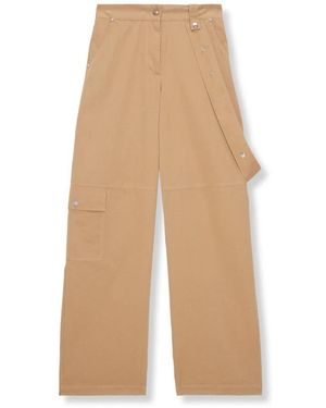 MSGM Straight Trousers - Neutro