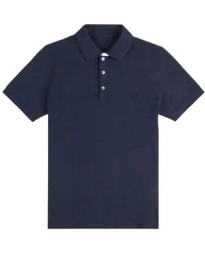Fay Db Kragen Piquet Polo - Blau
