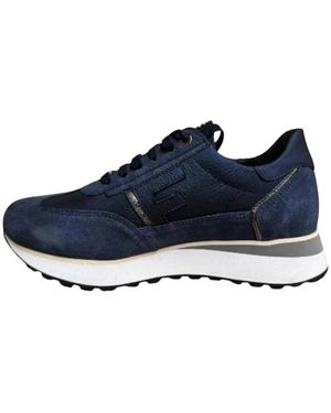 Footnotes Schoenen ,Blauw ,Suède Esther Sneaker
