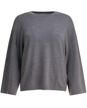 KHAITE Round-Neck Knitwear - Gris